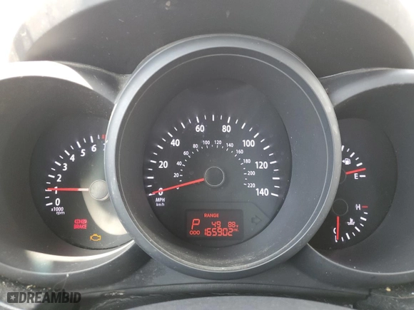 2013 Kia Soul with VIN KNDJT2A54D7496659, listed as a Copart auction lot 45803135 with 165,902 mi miles and Salvage Title. Bid and sale history available at carsss.com. Image 9.