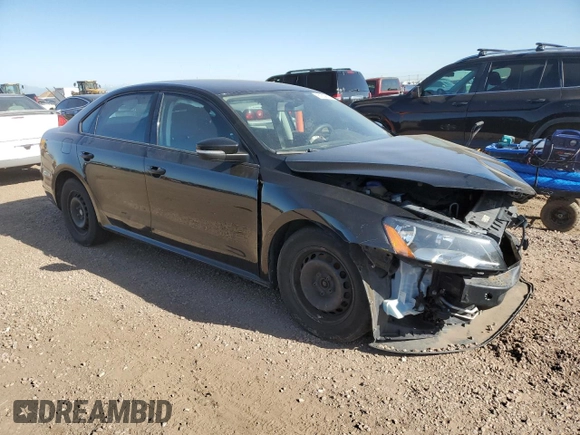 2014 Volkswagen Passat S with VIN 1VWAP7A33EC024216, listed as a Copart auction lot 61839005 with 101,196 mi miles and Salvage title. Bid and sale history available at DreamBid. Image 4.