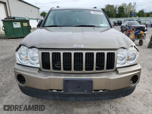 2006 Jeep Grand Cherokee Laredo with VIN 1J4GR48K16C112048, listed as a Copart auction lot 72832364 with 27,573 mi miles and Salvage Title. Bid and sale history available at carsss.com. Image 5.