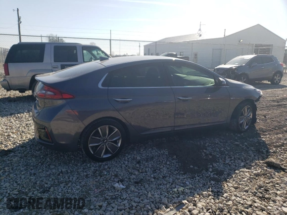 2018 Hyundai Ioniq Limited with VIN KMHC05LC9JU065077, listed as a Copart auction lot 48663555 with 179,075 mi miles and Salvage title. Bid and sale history available at DreamBid. Image 3.