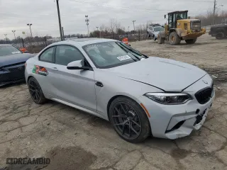 2021 BMW M2 Competition with VIN WBS2U7C08M7J70601, listed as a Copart auction lot 81512443 with 11,570 mi miles. Bid and sale history available at carsss.com. Image 4.
