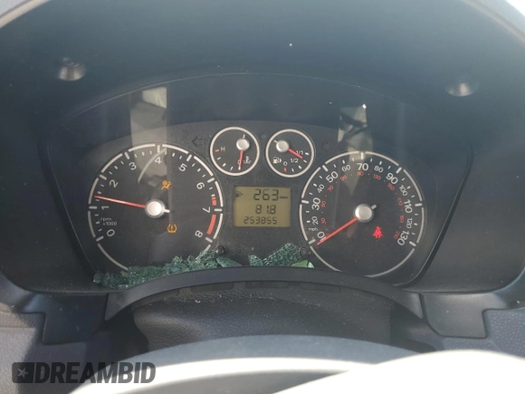 2011 Ford Transit Connect XL with VIN NM0LS7AN6BT057165, listed as a Copart auction lot 58544485 with 253,855 mi miles and Salvage title. Bid and sale history available at DreamBid. Image 9.