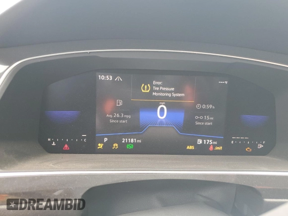 2022 Volkswagen Tiguan SE R-Line Black with VIN 3VV8B7AX5NM138429, listed as a Copart auction lot 59428215 with 21,181 mi miles and Salvage title. Bid and sale history available at DreamBid. Image 9.