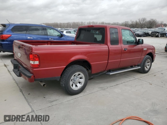 2008 Ford Ranger XLT with VIN 1FTYR44EX8PB08697, listed as a Copart auction lot 49638265 with 38,675 mi miles and Salvage title. Bid and sale history available at DreamBid. Image 3.