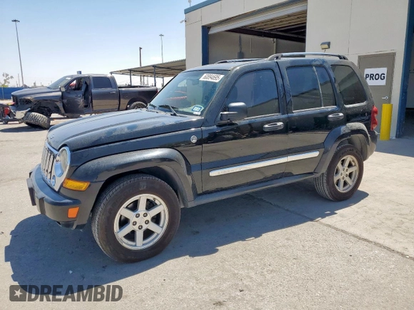 2006 Jeep Liberty Limited with VIN 1J4GL58K36W122621, listed as a Copart auction lot 60894695 with 87,384 mi miles and Salvage title. Bid and sale history available at DreamBid. Image 1.