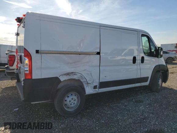 2023 Ram ProMaster Cargo with VIN 3C6LRVAG7PE585146, listed as a Copart auction lot 71391784 with 2,872 mi miles and Salvage Title. Bid and sale history available at DreamBid. Image 3.