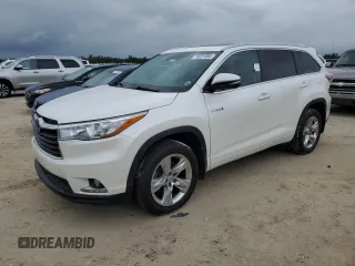 2015 Toyota Highlander Hybrid Limited with VIN 5TDDCRFH7FS012212, listed as a Copart auction lot 74031984 with 83,136 mi miles and Salvage Title. Bid and sale history available at carsss.com. Image 1.