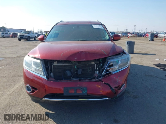 2016 Nissan Pathfinder Platinum with VIN 5N1AR2MM0GC659560, listed as a IAAI auction lot 41467463 with 119,660 mi miles and . Bid and sale history available at DreamBid. Image 13.