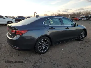 2015 Acura TLX V6 Tech with VIN 19UUB3F51FA003591, listed as a Copart auction lot 82263144 with 101,430 mi miles and Salvage Title. Bid and sale history available at carsss.com. Image 3.