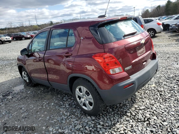 2016 Chevrolet Trax LS with VIN 3GNCJKSB6GL244776, listed as a Copart auction lot 53149875 with 40,651 mi miles and Clean Title. Bid and sale history available at carsss.com. Image 2.