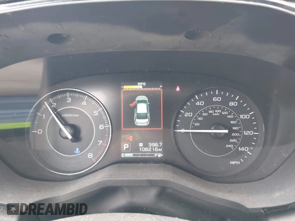 2021 Subaru Impreza with VIN 4S3GTAB60M3700537, listed as a IAAI auction lot 42277711 with 108,216 mi miles and . Bid and sale history available at DreamBid. Image 7.