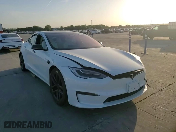 2022 Tesla Model S Plaid with VIN 5YJSA1E68NF466003, listed as a Copart auction lot 61717224 with Not provided miles and Salvage title. Bid and sale history available at DreamBid. Image 11.