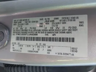 2020 Ford Escape SE z VIN 1FMCU0G67LUA92888, wystawiony jako IAAI lot #42354088 z przebiegiem 77 175 mil mil oraz . Historia ofert i sprzedaży dostępna na DreamBid. Obrazek 9.