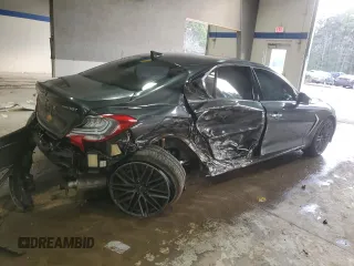 2019 Genesis G70 Dynamic with VIN KMTG34LE2KU019750, listed as a Copart auction lot 43602185 with 23,027 mi miles and Salvage Title. Bid and sale history available at DreamBid. Image 3.