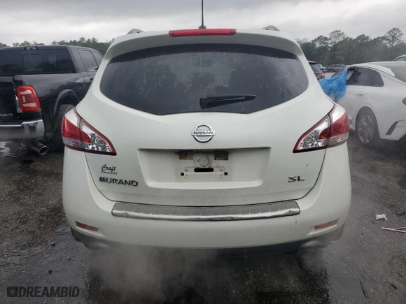2011 Nissan Murano LE with VIN JN8AZ1MU6BW061726, listed as a Copart auction lot 80458544 with 193,080 mi miles and Salvage Title. Bid and sale history available at carsss.com. Image 6.