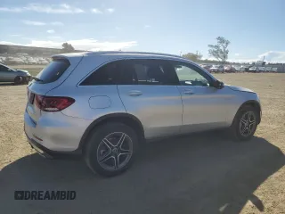 2020 Mercedes-Benz GLC with VIN WDC0G8EB4LF733748, listed as a Copart auction lot 47887585 with 56,787 mi miles and Salvage Title. Bid and sale history available at carsss.com. Image 3.