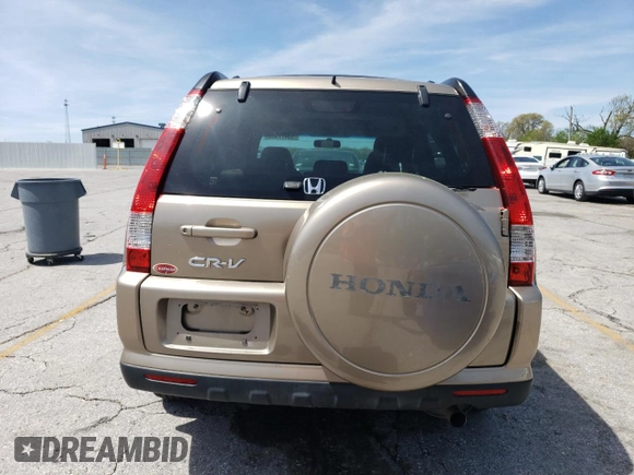 2005 Honda CR-V EX SE with VIN JHLRD789X5C010115, listed as a Copart auction lot 53477035 with 142,670 mi miles and Salvage Title. Bid and sale history available at DreamBid. Image 6.
