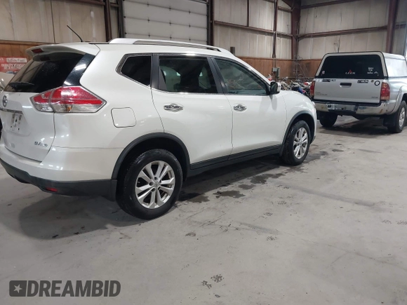 2016 Nissan Rogue SV with VIN KNMAT2MV2GP614966, listed as a IAAI auction lot 42167188 with 162,490 mi miles. Bid and sale history available at carsss.com. Image 4.