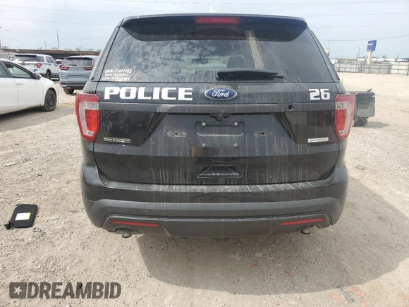2017 Ford Police Interceptor Utility с VIN 1FM5K8AT5HGE29804, выставлен на аукционе Copart как лот 47128825 с пробегом 77 485 миль миль и Списание • Salvage title. История ставок и продаж доступна на DreamBid. Изображение 6.