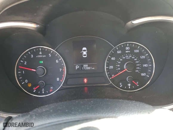 2016 Kia Forte 5-Door EX with VIN KNAFX5A85G5528540, listed as a Copart auction lot 48550245 with 172,881 mi miles and Salvage Title. Bid and sale history available at carsss.com. Image 9.