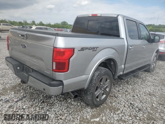 2020 Ford F-150 XL with VIN 1FTEW1E49LKE72101, listed as a Copart auction lot 55880205 with 32,496 mi miles and Salvage title. Bid and sale history available at DreamBid. Image 3.