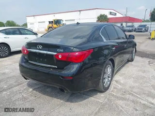 2015 Infiniti Q50 Premium with VIN JN1BV7AR9FM415466, listed as a IAAI auction lot 41960277 with 164,446 mi miles. Bid and sale history available at carsss.com. Image 4.