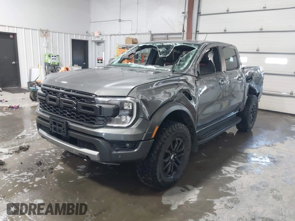 2024 Ford Ranger Raptor with VIN 1FTER4LR8RLE10778, listed as a IAAI auction lot 41729488 with 20,882 mi miles. Bid and sale history available at carsss.com. Image 2.