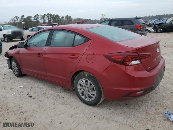 2019 Hyundai Elantra SE with VIN KMHD74LFXKU888767, listed as a Copart auction lot 48299725 with 69,182 mi miles and Salvage Title. Bid and sale history available at carsss.com. Image 2.