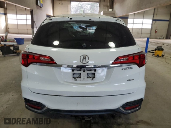 2016 Acura RDX with VIN 5J8TB4H30GL027349, listed as a Copart auction lot 45842105 with 0 mi miles and Salvage Title. Bid and sale history available at carsss.com. Image 6.