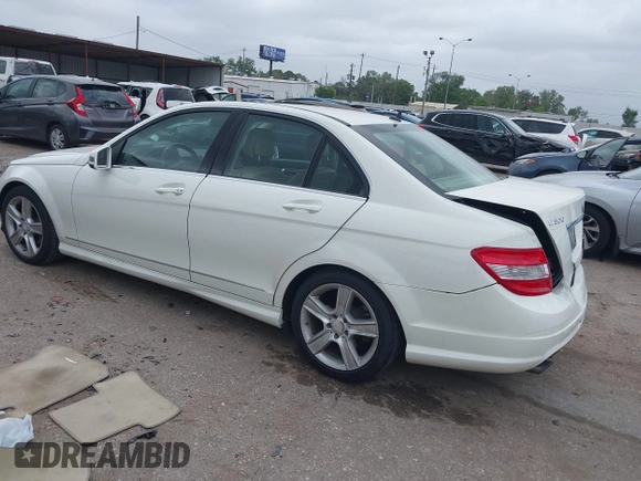 2011 Mercedes-Benz C-Class C 300 Sport with VIN WDDGF5EB1BA420485, listed as a IAAI auction lot 41958339 with 117,086 mi miles. Bid and sale history available at carsss.com. Image 3.