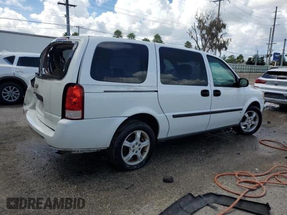 2008 Chevrolet Uplander LS with VIN 1GNDV23118D202120, listed as a Copart auction lot 72910414 with 165,637 mi miles and Salvage Title. Bid and sale history available at carsss.com. Image 3.