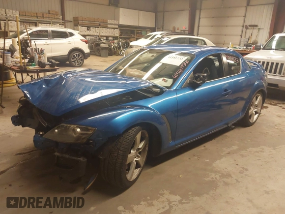 2004 Mazda RX-8 with VIN JM1FE17N240139216, listed as a IAAI auction lot 41581733 with 110,151 mi miles. Bid and sale history available at carsss.com. Image 18.