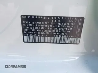2015 Volkswagen GTI S z VIN 3VW5T7AU3FM019247, wystawiony jako IAAI lot #42374418 z przebiegiem 138 436 mil mil oraz . Historia ofert i sprzedaży dostępna na DreamBid. Obrazek 9.
