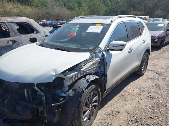 2016 Nissan Rogue SV with VIN 5N1AT2MTXGC915101, listed as a IAAI auction lot 41667708 with 91,195 mi miles. Bid and sale history available at carsss.com. Image 18.