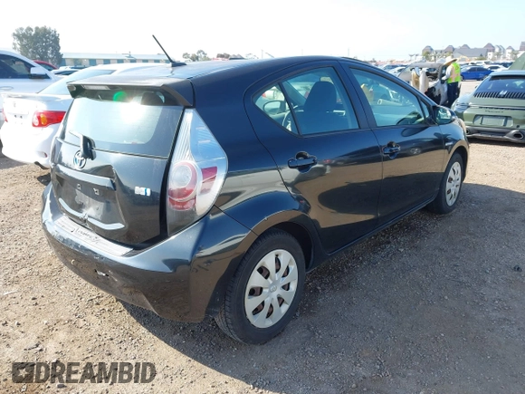2012 Toyota Prius One with VIN JTDKDTB3XC1504575, listed as a IAAI auction lot 41866455 with 168,254 mi miles and . Bid and sale history available at DreamBid. Image 4.