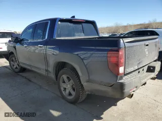 2021 Honda Ridgeline RTL-E with VIN 5FPYK3F74MB005655, listed as a Copart auction lot 47057035 with 0 mi miles and Salvage Title. Bid and sale history available at carsss.com. Image 2.
