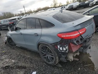2016 Mercedes-Benz GLE 63 S AMG with VIN 4JGED7FB7GA046744, listed as a Copart auction lot 85036564 with 93,455 mi miles and Salvage title. Bid and sale history available at DreamBid. Image 2.
