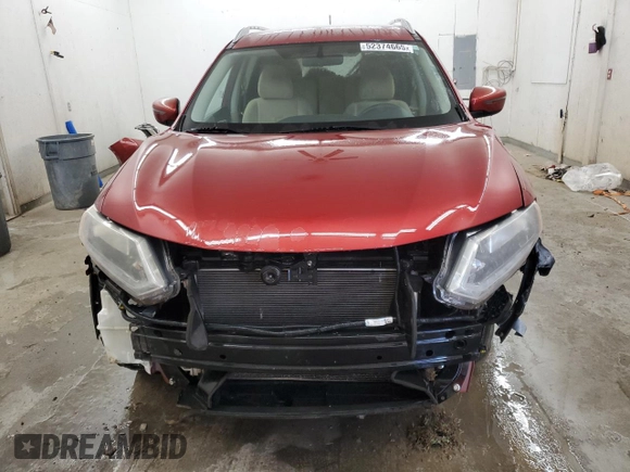 2016 Nissan Rogue S with VIN KNMAT2MTXGP653061, listed as a Copart auction lot 52374665 with 140,219 mi miles and Salvage Title. Bid and sale history available at carsss.com. Image 5.