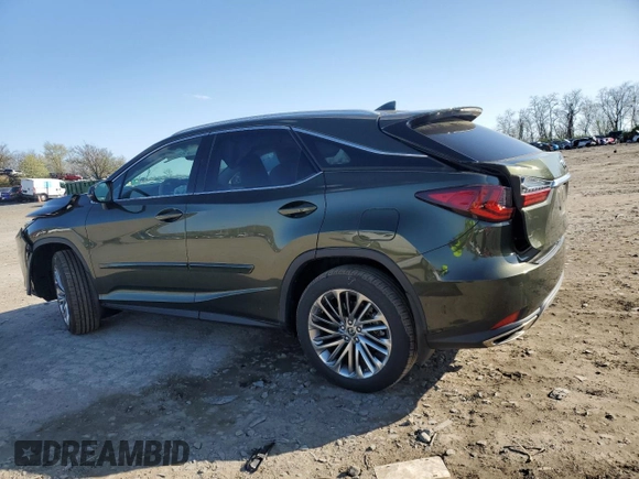 2021 Lexus RX with VIN 2T2HZMDA8MC289428, listed as a Copart auction lot 52121205 with 20,357 mi miles and Salvage Title. Bid and sale history available at carsss.com. Image 2.