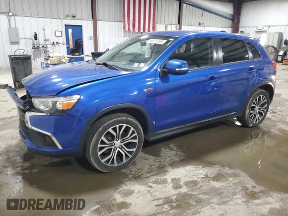 2017 Mitsubishi Outlander ES with VIN JA4AR3AU6HZ070178, listed as a Copart auction lot 54676355 with 72,501 mi miles and Salvage title. Bid and sale history available at DreamBid. Image 1.