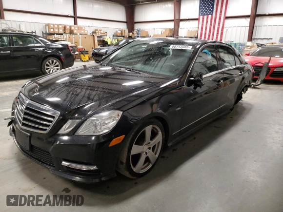 2012 Mercedes-Benz E 350 Luxury with VIN WDDHF5KB0CA605038, listed as a Copart auction lot 88743085 with 147,275 mi miles and Salvage Title. Bid and sale history available at DreamBid. Image 1.