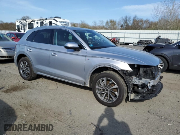2024 Audi Q5 S line Premium Plus with VIN WA1EAAFY5R2036249, listed as a Copart auction lot 54436925 with 6,945 mi miles and Salvage title. Bid and sale history available at DreamBid. Image 4.