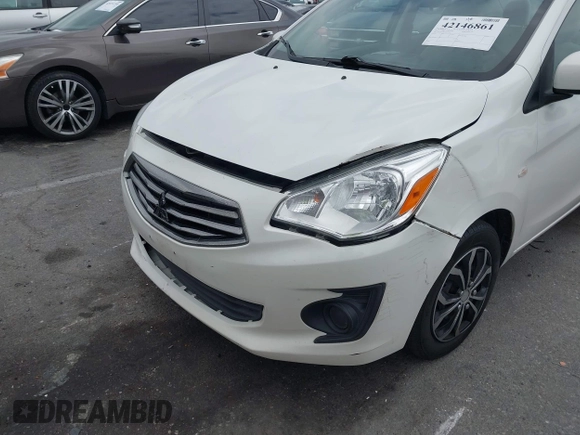 2017 Mitsubishi Mirage ES z VIN ML32F3FJ0HHF17312, wystawiony jako IAAI lot #42146861 z przebiegiem 124 038 mil mil oraz . Historia ofert i sprzedaży dostępna na DreamBid. Obrazek 6.