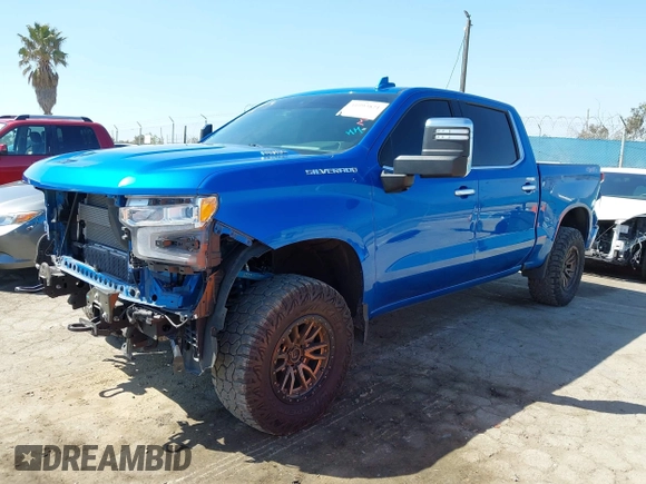 2024 Chevrolet Silverado 1500 LTZ with VIN 1GCUDGE8XRZ178648, listed as a IAAI auction lot 41993821 with 44,988 mi miles and . Bid and sale history available at DreamBid. Image 2.