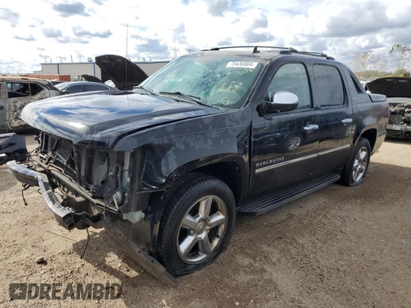2012 Chevrolet Avalanche LTZ with VIN 3GNTKGE76CG110421, listed as a Copart auction lot 75436804 with 159,044 mi miles and Salvage Title. Bid and sale history available at DreamBid. Image 1.