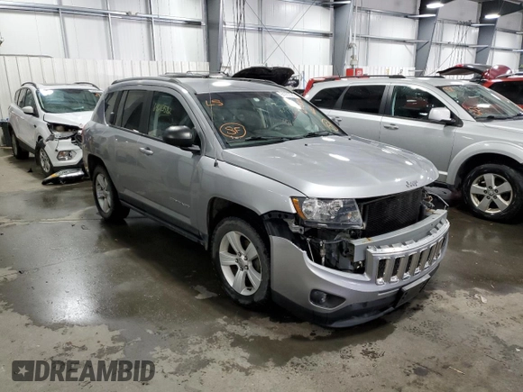 2016 Jeep Compass Sport with VIN 1C4NJDBB6GD798211, listed as a Copart auction lot 64283582 with 124,631 mi miles. Bid and sale history available at carsss.com. Image 1.