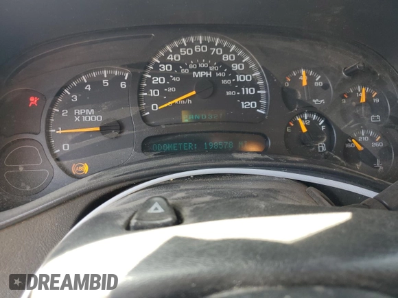 2004 Chevrolet Silverado 1500 Work Truck with VIN 2GCEC19V941290590, listed as a Copart auction lot 53563285 with 198,578 mi miles and Salvage Title. Bid and sale history available at carsss.com. Image 9.