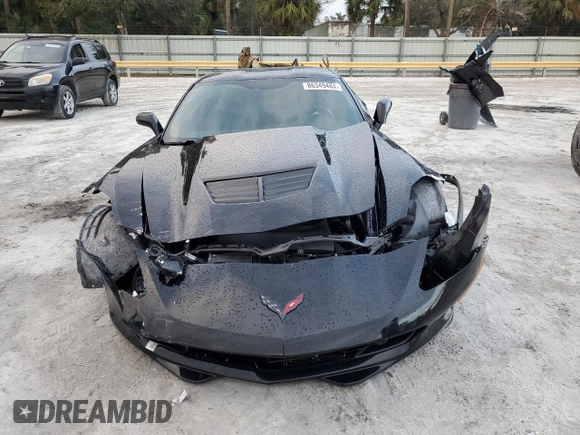 2019 Chevrolet Corvette Z06 2LZ with VIN 1G1YS2D69K5600067, listed as a Copart auction lot 86349484 with 58,295 mi miles and Salvage Title. Bid and sale history available at carsss.com. Image 5.