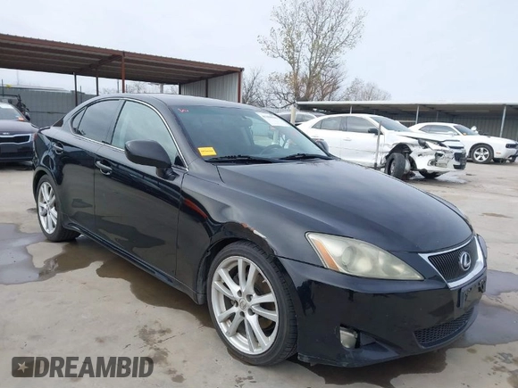 2006 Lexus IS 250 Manual with VIN JTHBK262865011815, listed as a IAAI auction lot 41309039 with 230,942 mi miles. Bid and sale history available at carsss.com. Image 1.