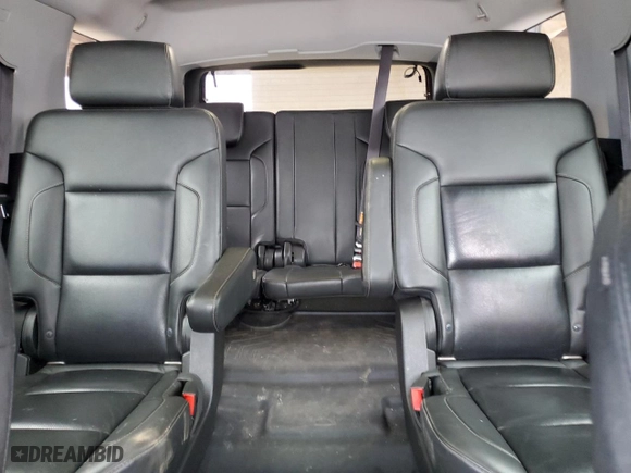 2015 Chevrolet Tahoe LTZ with VIN 1GNSCCKC3FR672168, listed as a Copart auction lot 85527284 with 160,822 mi miles and Salvage Title. Bid and sale history available at carsss.com. Image 10.